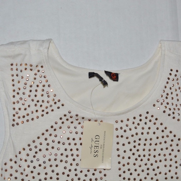 GUESS Obladi Studded Knit Dress -MILK - Picture 6 of 8